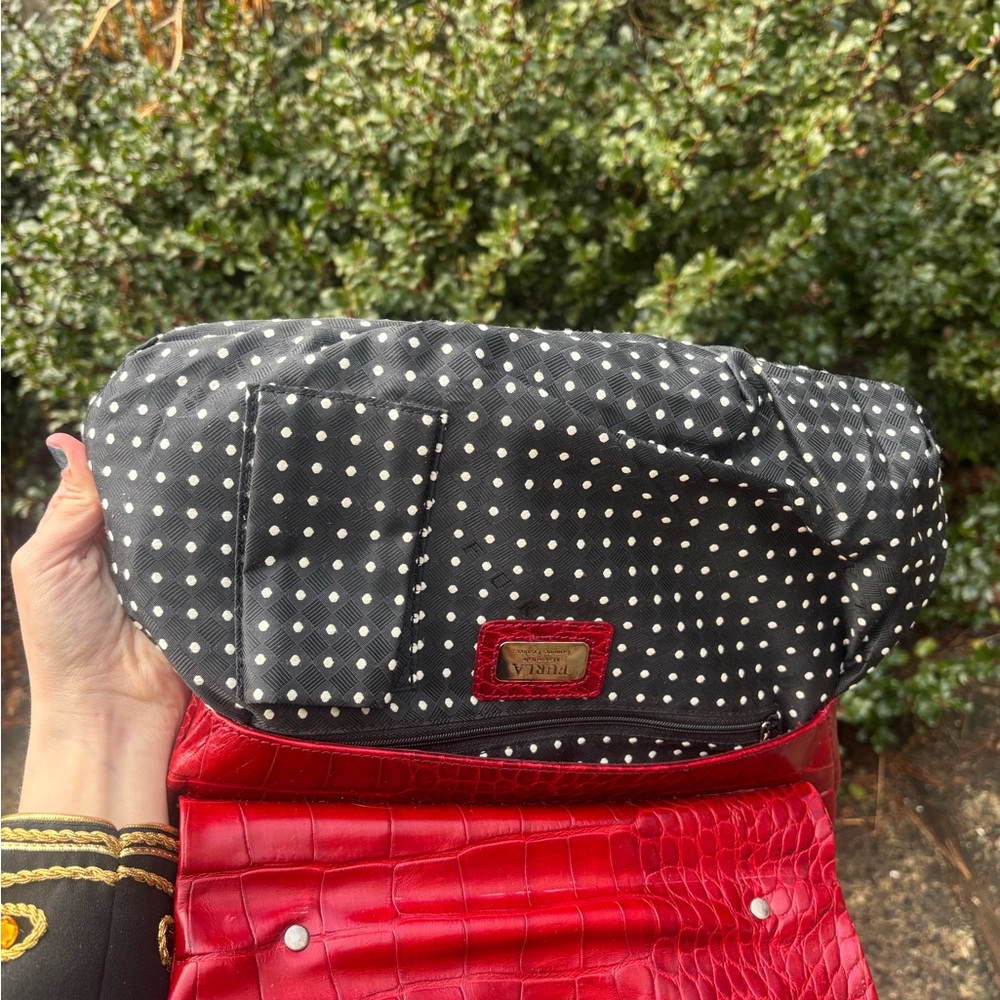 Furla Croc Embossed Shoulder Bag - Picture 7 of 17